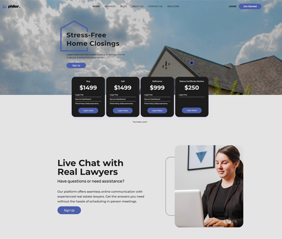 Real estate CRM interface